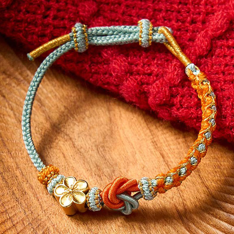 Buddha Stones Bracelet de confiance en corde tressée mandala - image 11