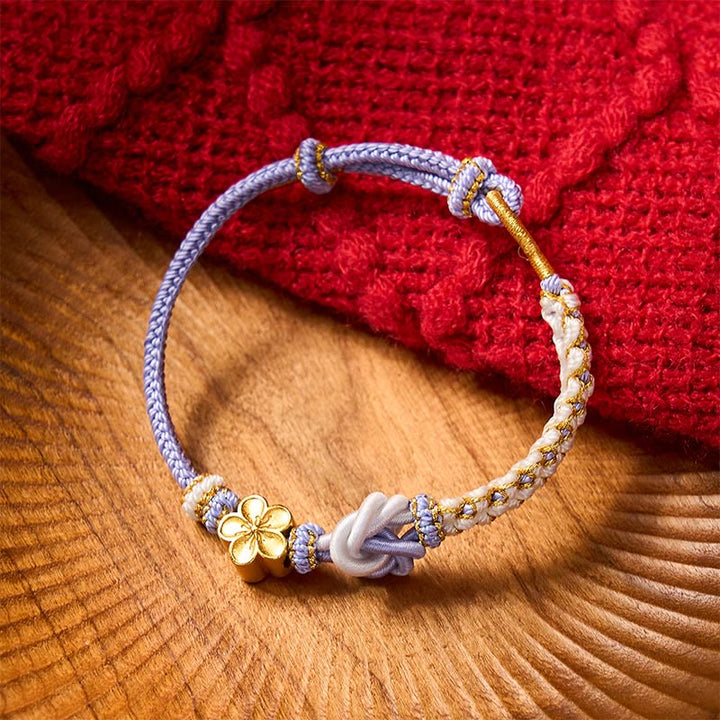 Buddha Stones Bracelet de confiance en corde tressée mandala - image 21
