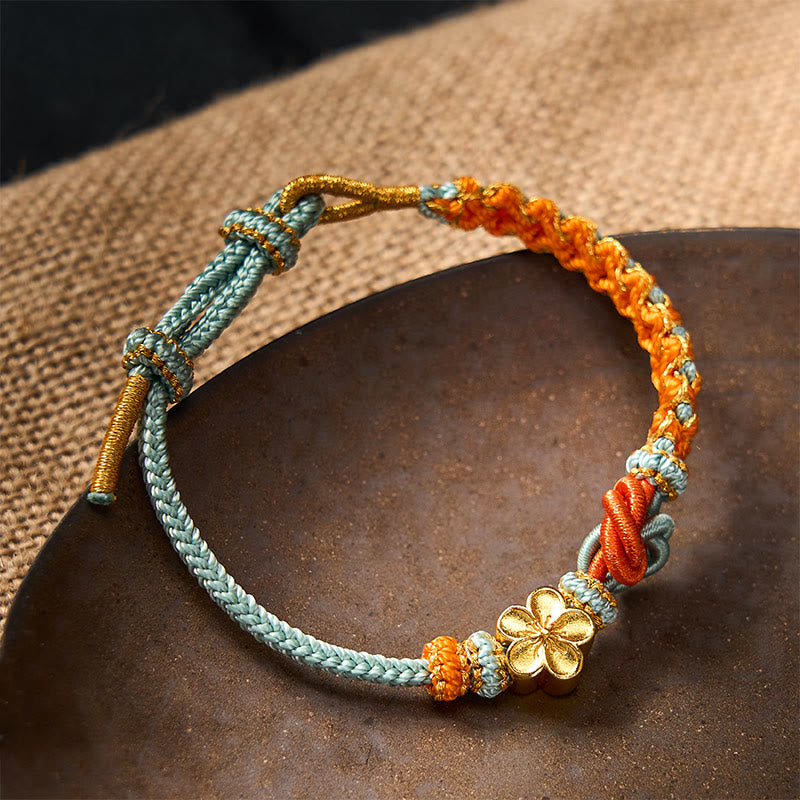 Buddha Stones Bracelet de confiance en corde tressée mandala - image 10