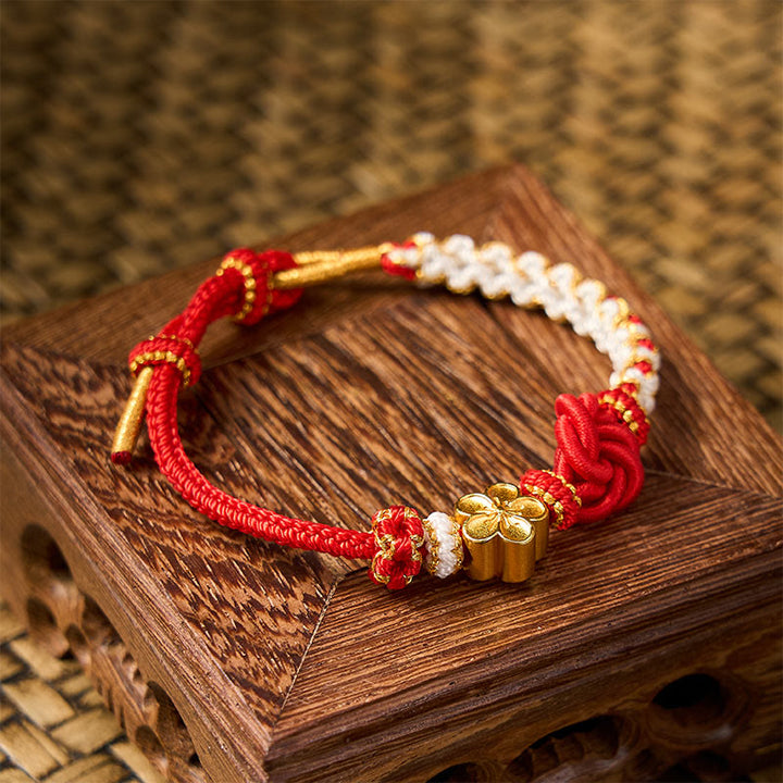 Buddha Stones Bracelet de confiance en corde tressée mandala - image 3