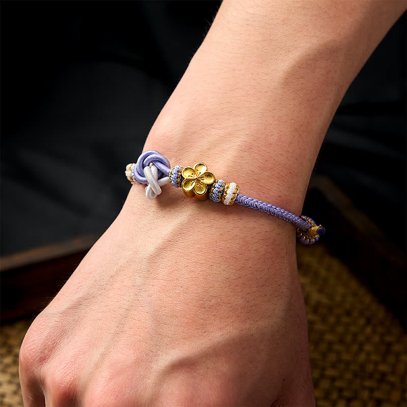 Buddha Stones Bracelet de confiance en corde tressée mandala - image 24