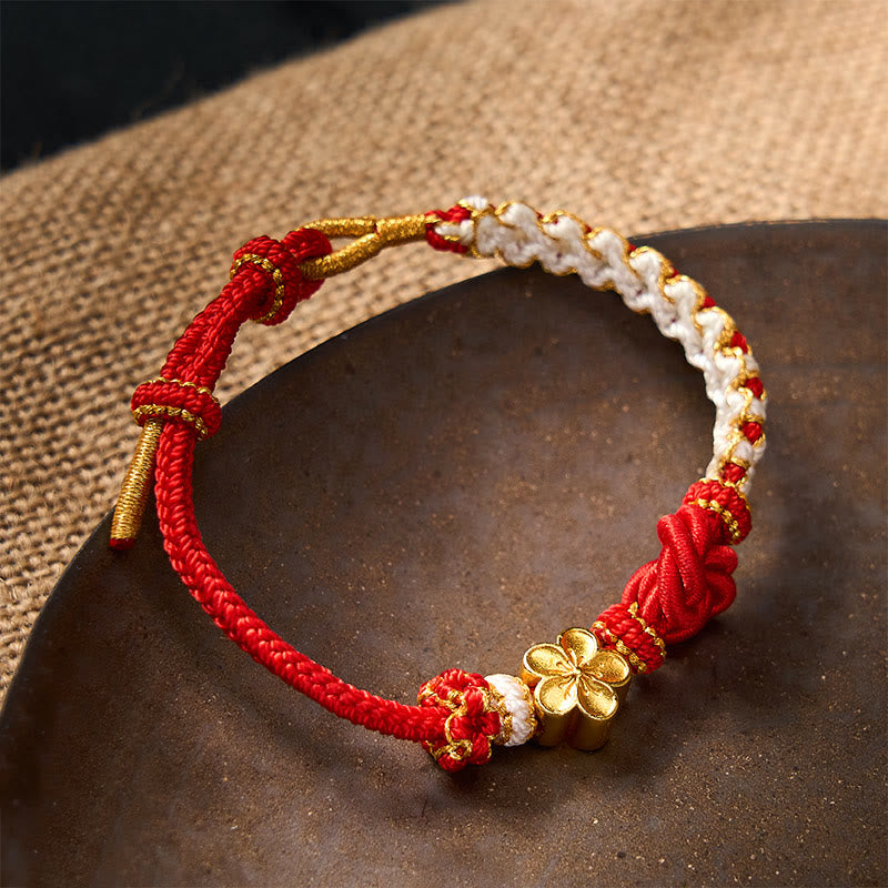 Buddha Stones Bracelet de confiance en corde tressée mandala - image 1