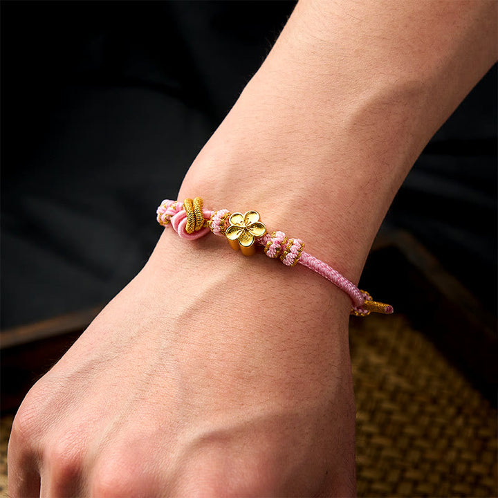 Buddha Stones Bracelet ajustable à nœud en corde tressée - image 25