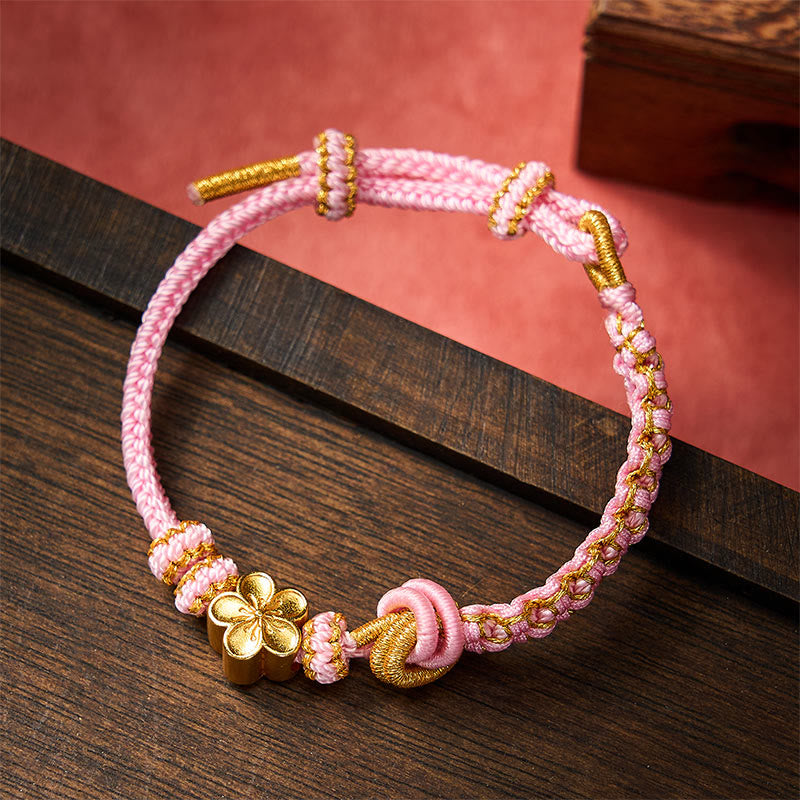Buddha Stones Bracelet ajustable à nœud en corde tressée - image 21