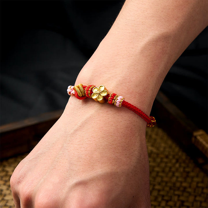 Buddha Stones Bracelet ajustable à nœud en corde tressée - image 5