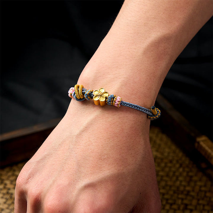 Buddha Stones Bracelet ajustable à nœud en corde tressée - image 37