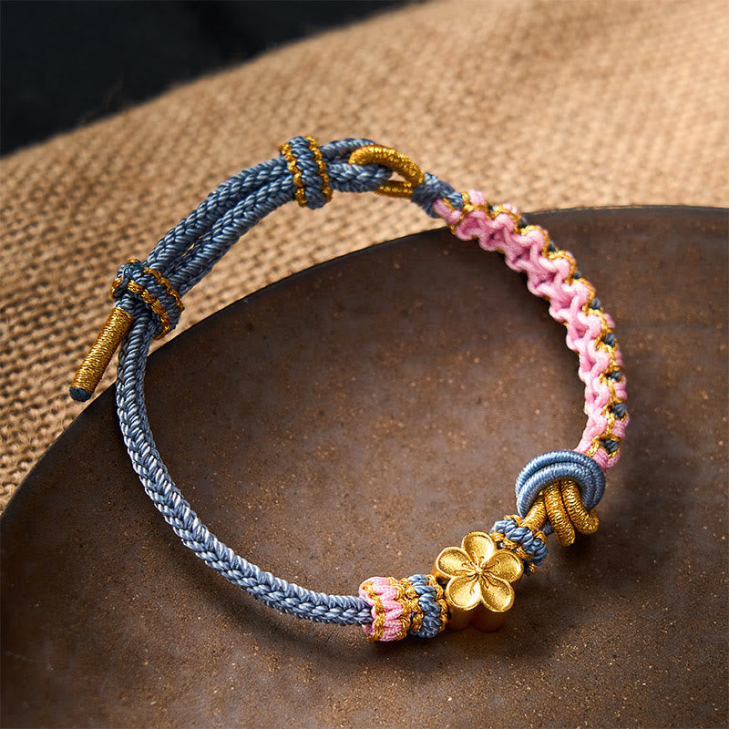 Buddha Stones Bracelet ajustable à nœud en corde tressée - image 34