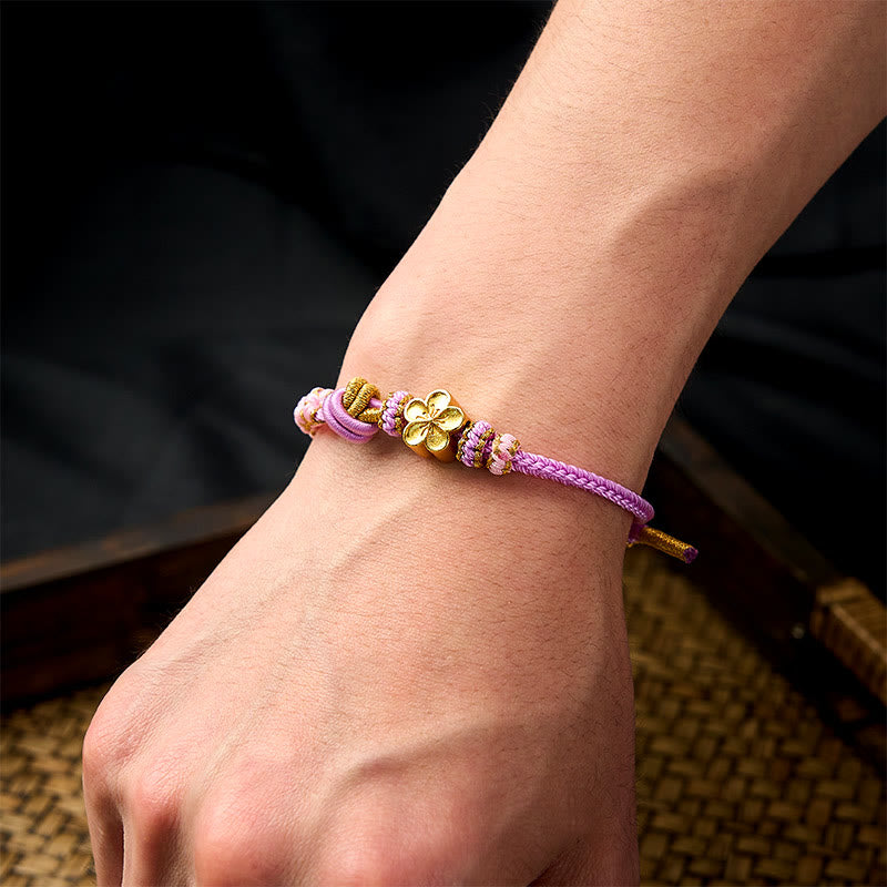 Buddha Stones Bracelet ajustable à nœud en corde tressée - image 31