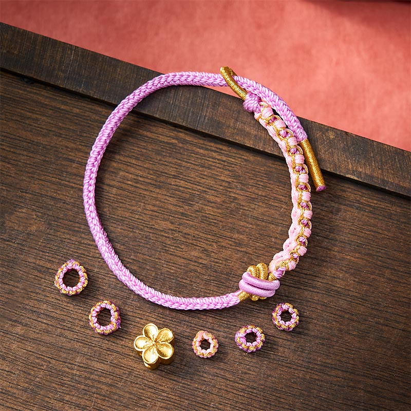 Buddha Stones Bracelet ajustable à nœud en corde tressée - image 30