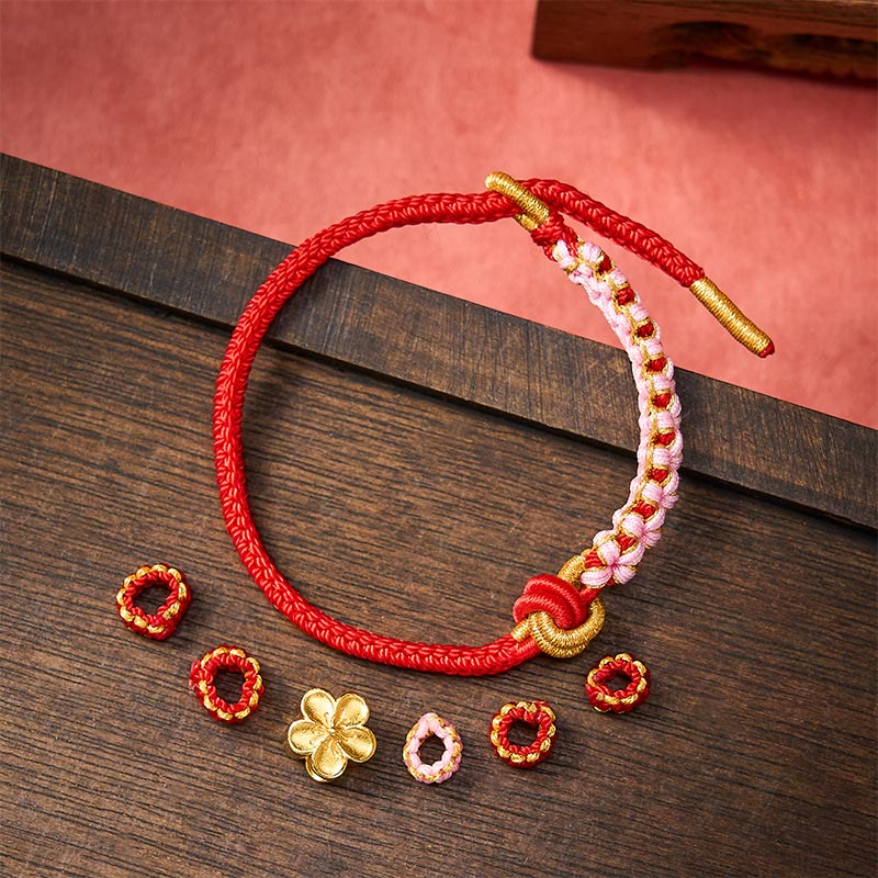 Buddha Stones Bracelet ajustable à nœud en corde tressée - image 4
