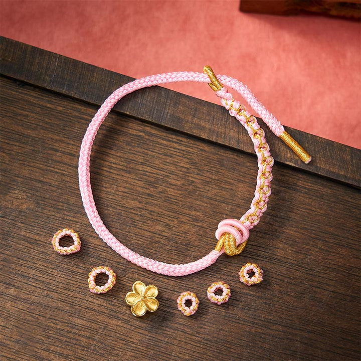 Buddha Stones Bracelet ajustable à nœud en corde tressée - image 24