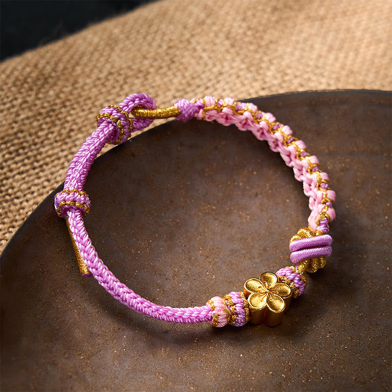 Buddha Stones Bracelet ajustable à nœud en corde tressée - image 28