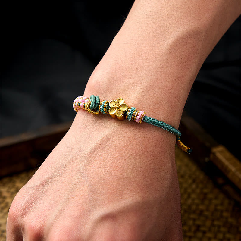 Buddha Stones Bracelet ajustable à nœud en corde tressée - image 17