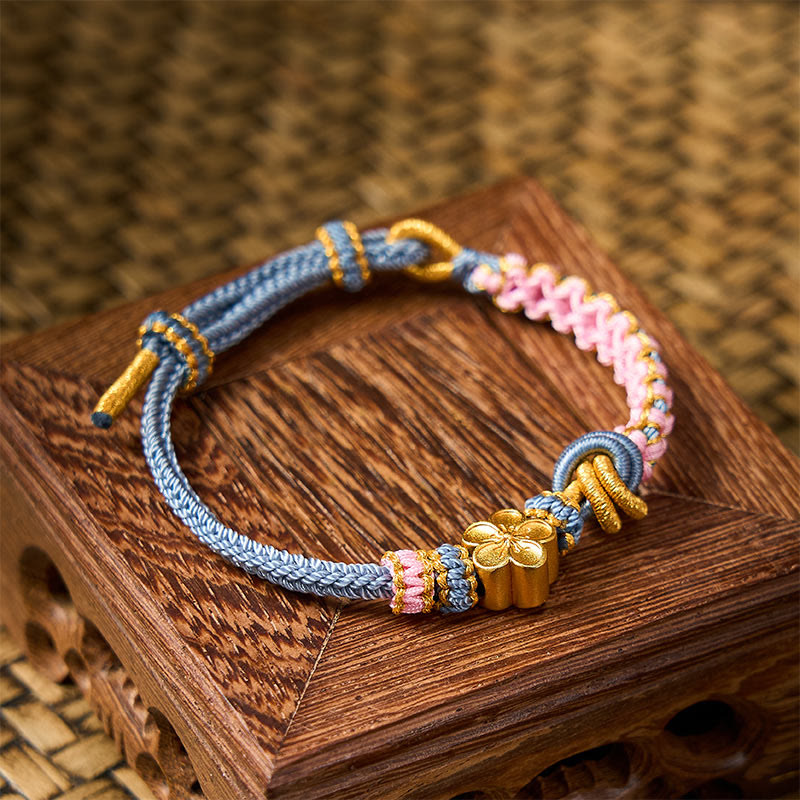 Buddha Stones Bracelet ajustable à nœud en corde tressée - image 35