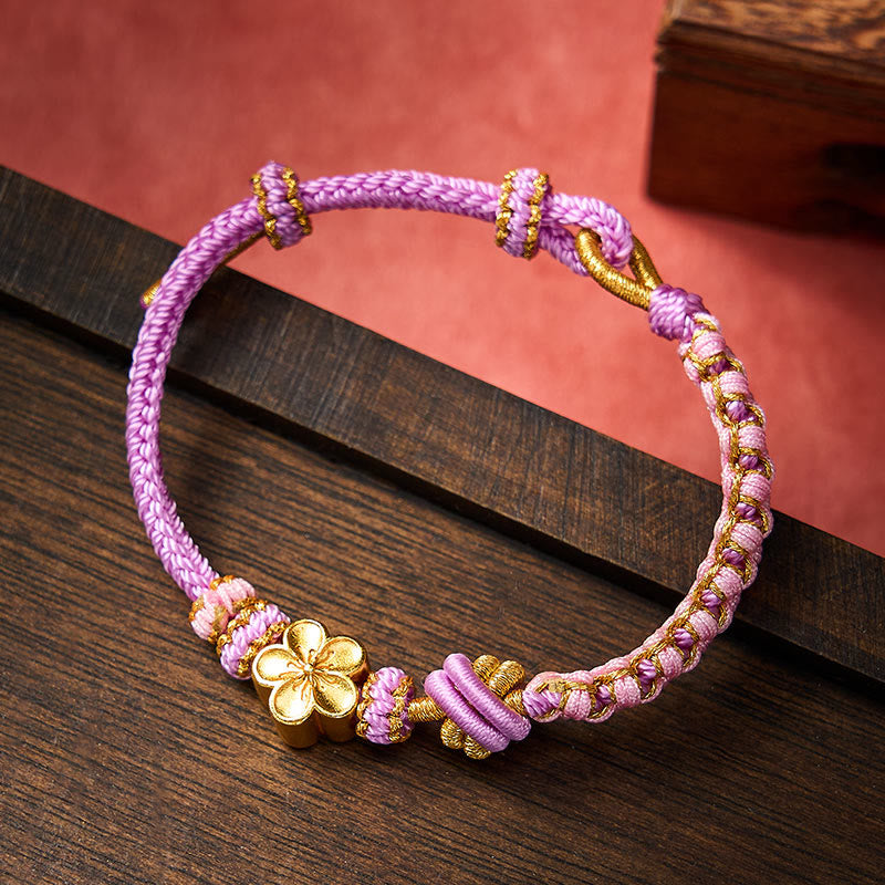 Buddha Stones Bracelet ajustable à nœud en corde tressée - image 27