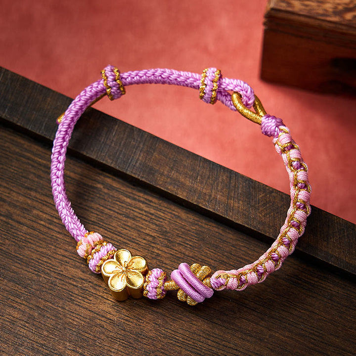 Buddha Stones Bracelet ajustable à nœud en corde tressée - image 27