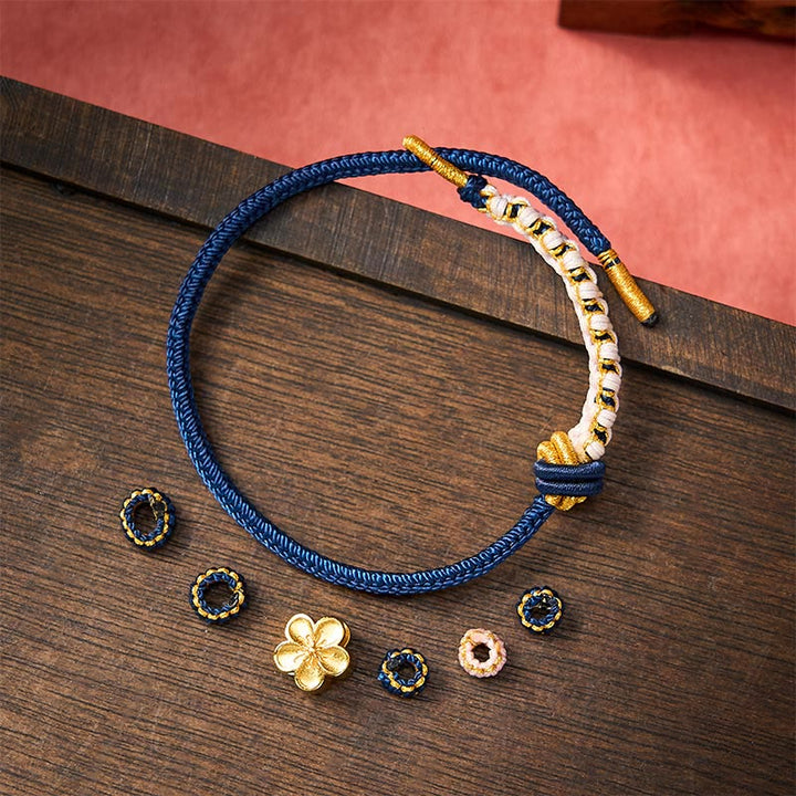 Buddha Stones Bracelet ajustable à nœud en corde tressée - image 19