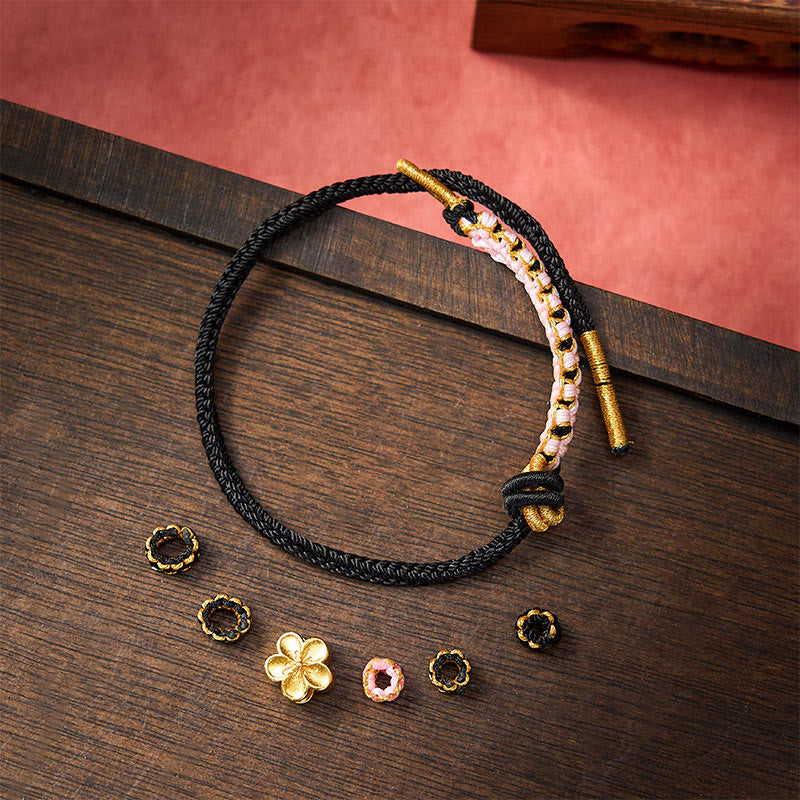 Buddha Stones Bracelet ajustable à nœud en corde tressée - image 10