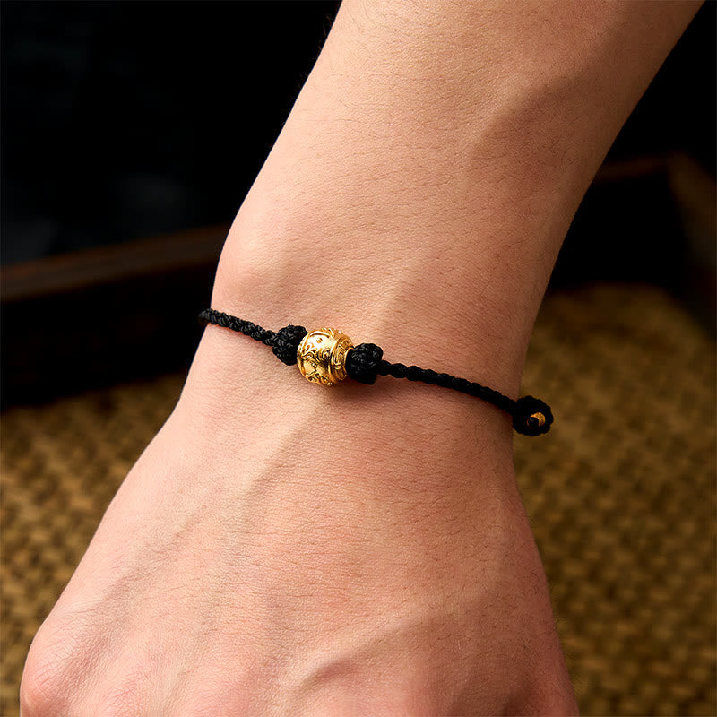 Buddha Stones Bracelet ajustable à faire soi-même en fil rouge tissé à la main, symbole de force Om Mani Padme Hum - image 20