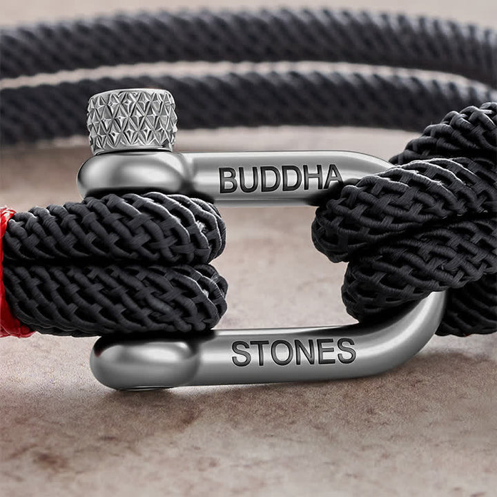 Buddha Stones Bracelet de stimulation à maillons en acier titane - image 12