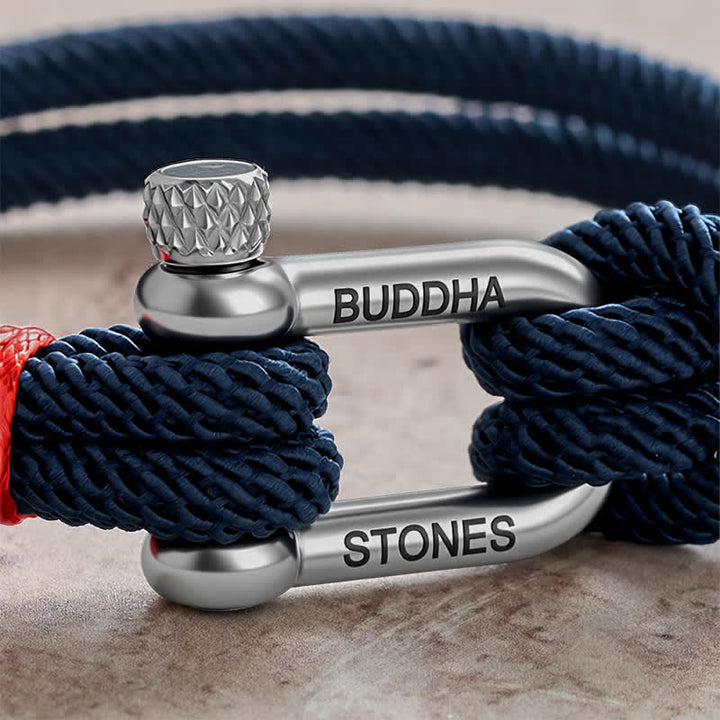 Buddha Stones Bracelet de stimulation à maillons en acier titane - image 3