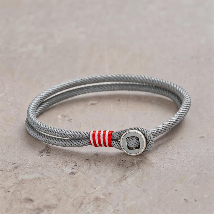 Buddha Stones Bracelet de protection à double tour en argent sterling 925 - Gris - Tour de poignet : 7,9–8,2 po (20–21 cm) - image 11