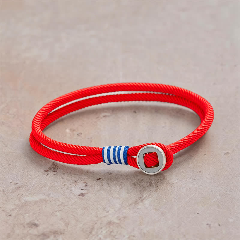 Buddha Stones Bracelet de protection à double tour en argent sterling 925 - Rouge - Tour de poignet : 7,9–8,2 po (20–21 cm) - image 10