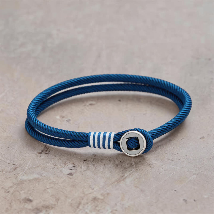 Buddha Stones Bracelet de protection à double tour en argent sterling 925 - Bleu paon - Tour de poignet : 7,9–8,2 po (20–21 cm) - image 9