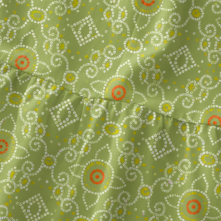 Buddha Stones Robe midi d'été décontractée bohème à motif floral géométrique pour femme, sans manches et avec poches - image 1