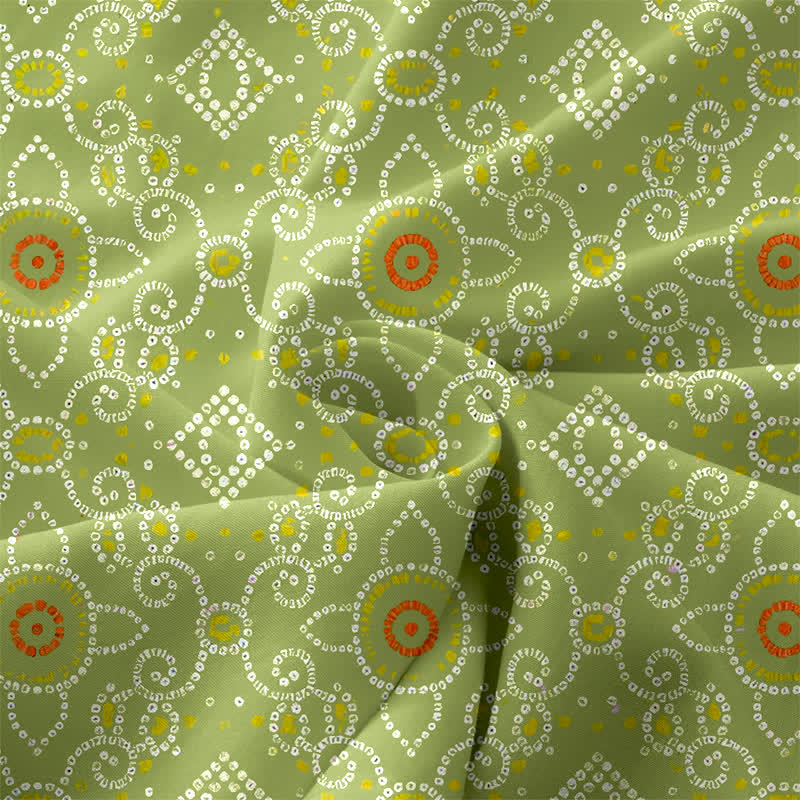 Buddha Stones Robe midi d'été décontractée bohème à motif floral géométrique pour femme, sans manches et avec poches - image 3