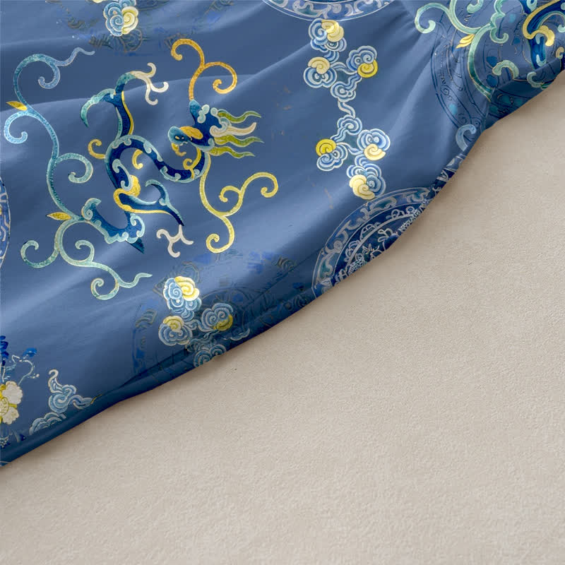 Buddha Stones Robe midi d'été décontractée et vintage à motif floral vintage avec médaillons et feuilles, sans manches et avec poches. - image 2