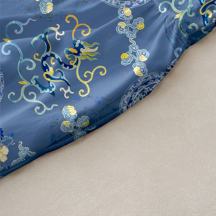 Buddha Stones Robe midi d'été décontractée et vintage à motif floral vintage avec médaillons et feuilles, sans manches et avec poches. - image 2