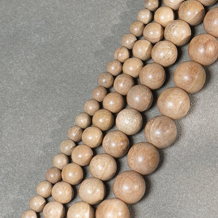 Buddha Stones Mala de 108 perles en bois de camphre naturel, symbole de persévérance - image 10
