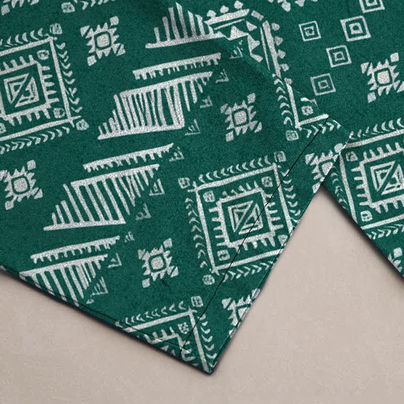 Buddha Stones Pantalon fuselé pour homme en coton à motif tribal éléphant, avec poches - image 3