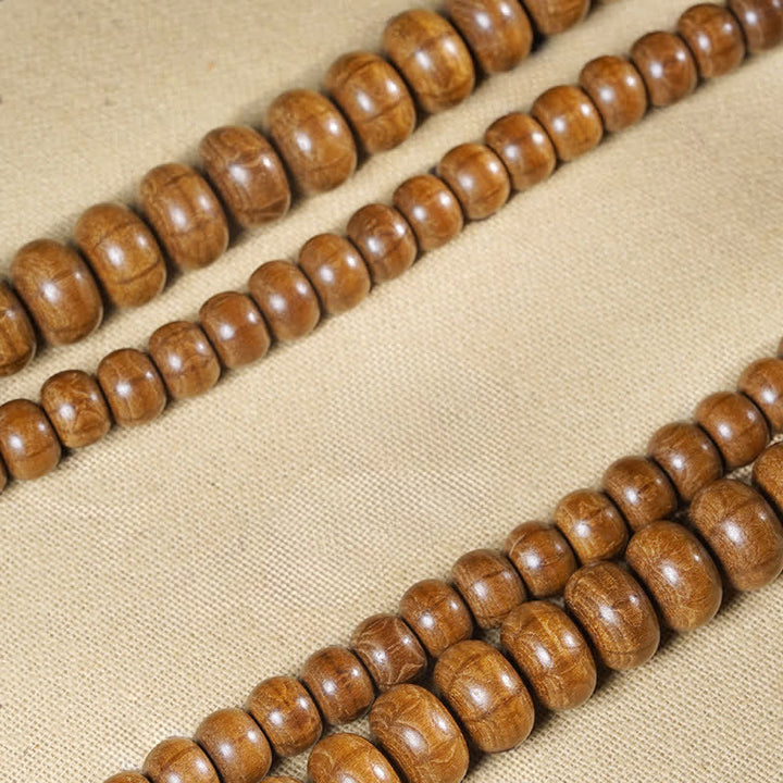 Buddha Stones Mala de protection en bois d'Abelia Biflora naturelle, 108 perles - image 6