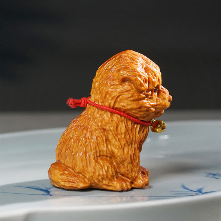 Buddha Stones Décoration mignonne pour chien en bois de santal, symbole de paix et d'animaux - image 8