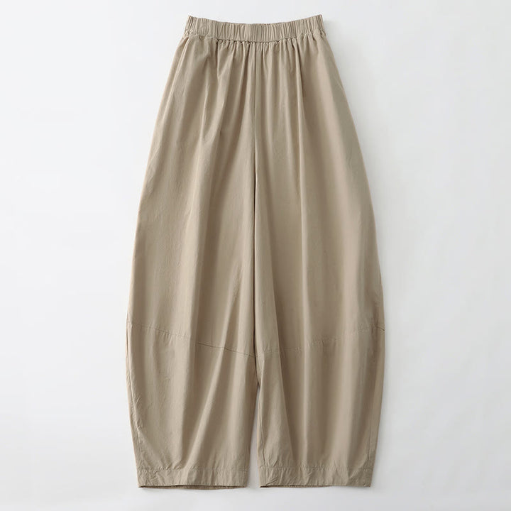 Buddha Stones Pantalon sarouel court uni, décontracté et minimaliste, style été, avec poches - BurlyWood - US12, UK/AU16, EU44 (2XL) - image 0