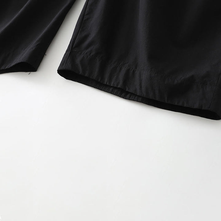 Buddha Stones Pantalon sarouel court uni, décontracté et minimaliste, style été, avec poches - image 9