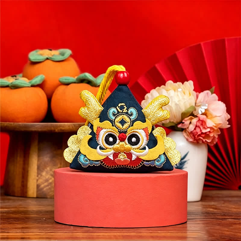 Buddha Stones Décoration charmante en forme de triangle représentant un dragon, un tigre et un serpent. Animaux mignons. - image 11