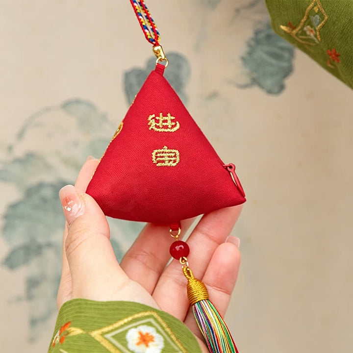 Buddha Stones Broderie Zongzi Triangle Scorpion Décoration Animal Mignon - image 6