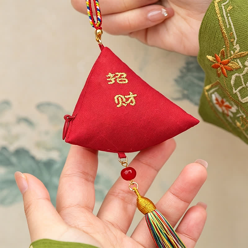 Buddha Stones Broderie Zongzi Triangle Scorpion Décoration Animal Mignon - image 5