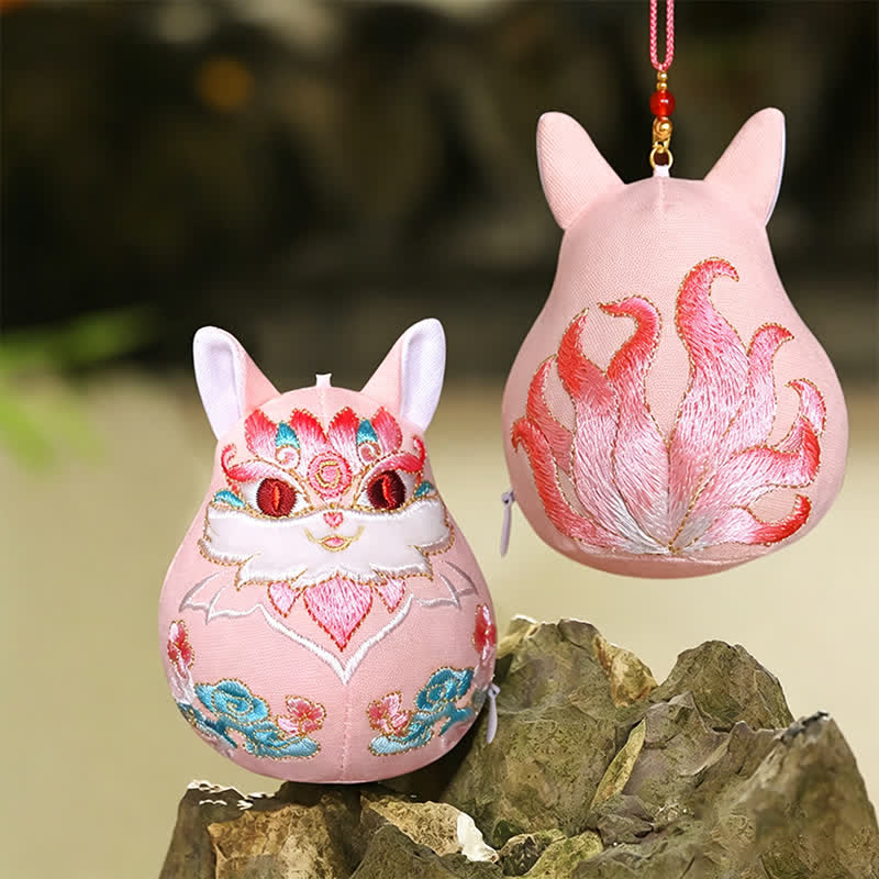 Buddha Stones Pi Xiu Qilin Dragon Renard Porte-bonheur Décoration Animal Mignonne - Renard - image 13