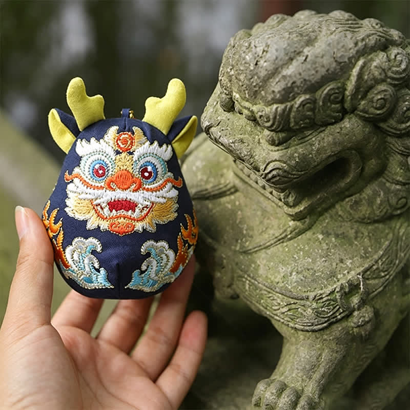 Buddha Stones Pi Xiu Qilin Dragon Renard Porte-bonheur Décoration Animal Mignonne - image 2