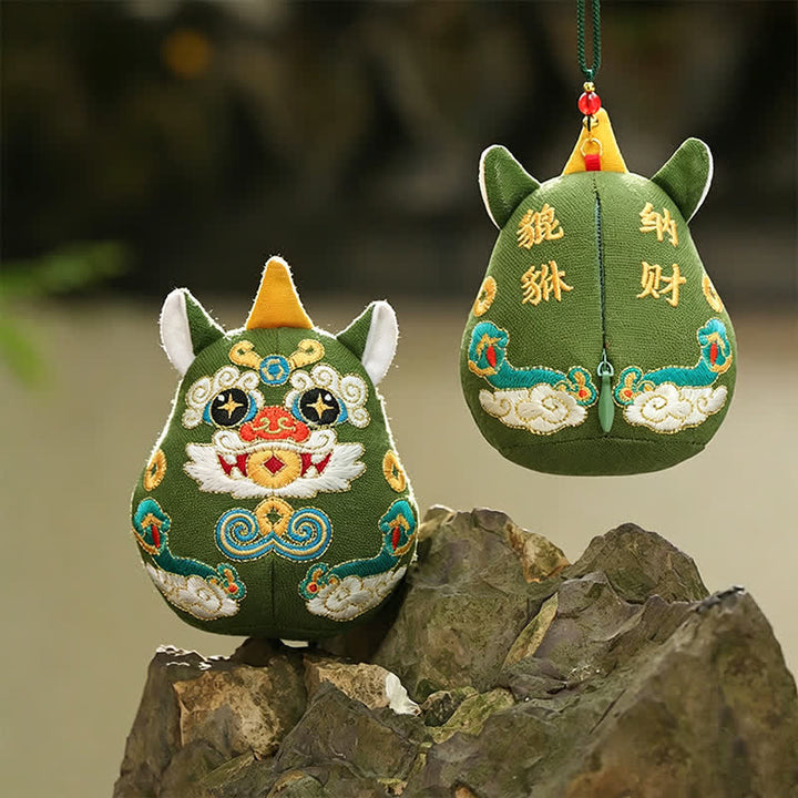Buddha Stones Pi Xiu Qilin Dragon Renard Porte-bonheur Décoration Animal Mignonne - Pixiu - image 5