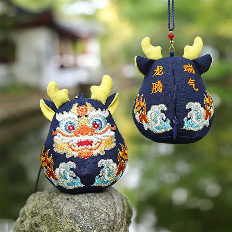 Buddha Stones Pi Xiu Qilin Dragon Renard Porte-bonheur Décoration Animal Mignonne - Dragon - image 0