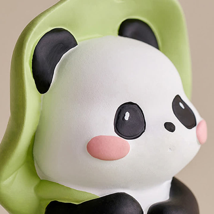 Buddha Stones Support de téléphone en résine Lotus Panda, décoration animalière mignonne - image 22