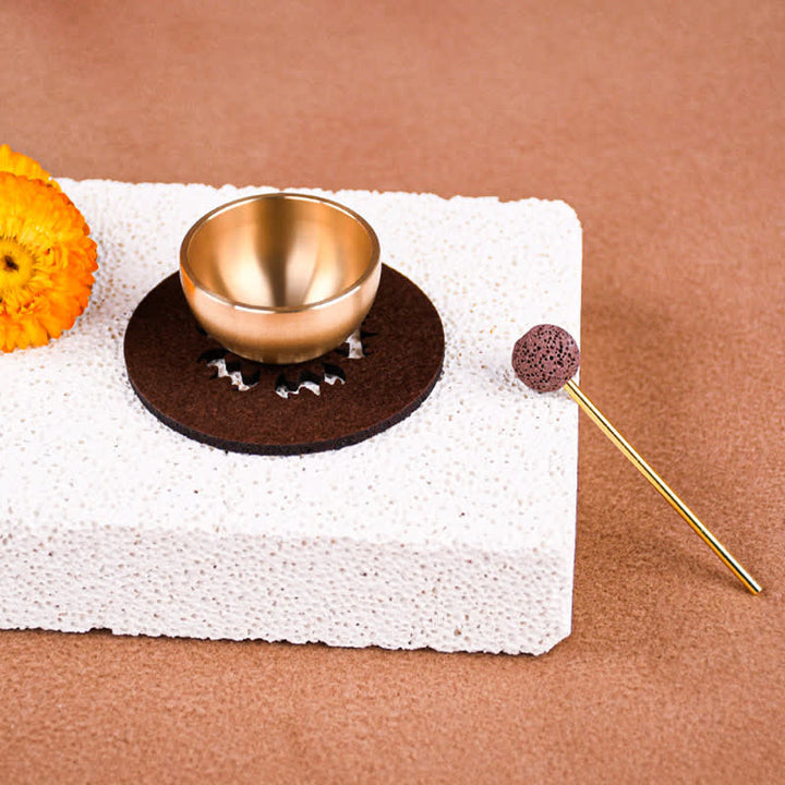 Buddha Stones Coffret cadeau de mini bols chantants de méditation en laiton pour l'ancrage - image 2