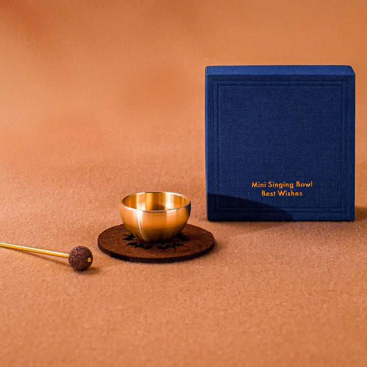 Buddha Stones Coffret cadeau de mini bols chantants de méditation en laiton pour l'ancrage - image 9