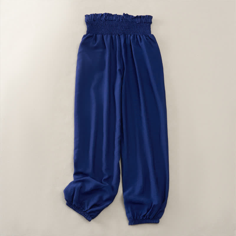Buddha Stones Pantalon court d'été minimaliste et décontracté pour femme, avec poche - image 1