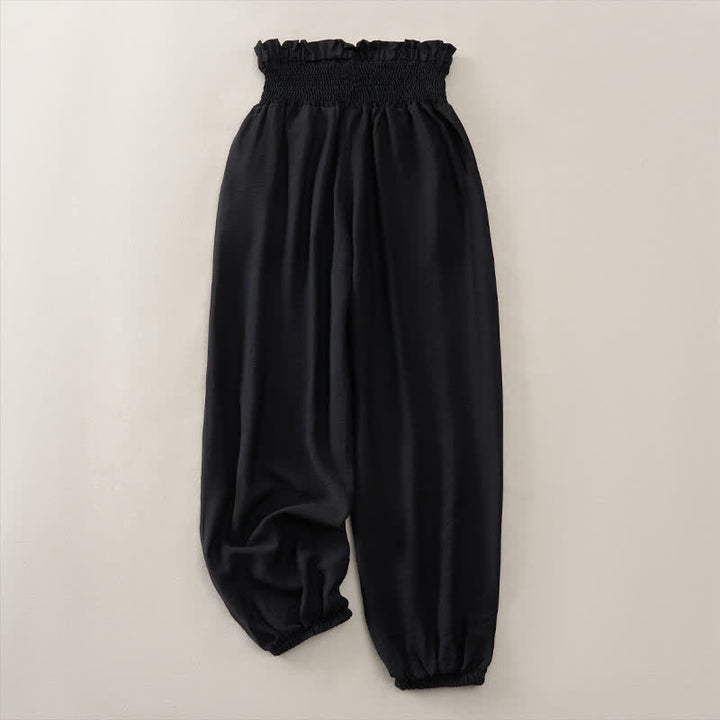 Buddha Stones Pantalon court d'été minimaliste et décontracté pour femme, avec poche - image 8